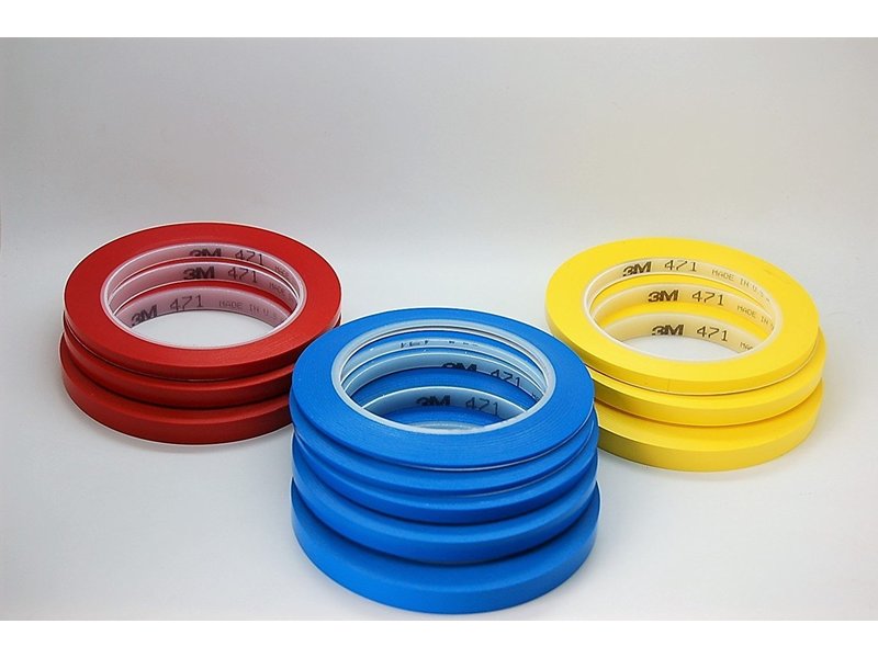 3M 471 Vinyl Tape Blue, Decoration tape, Craft Tape, Masking Tape (3mm